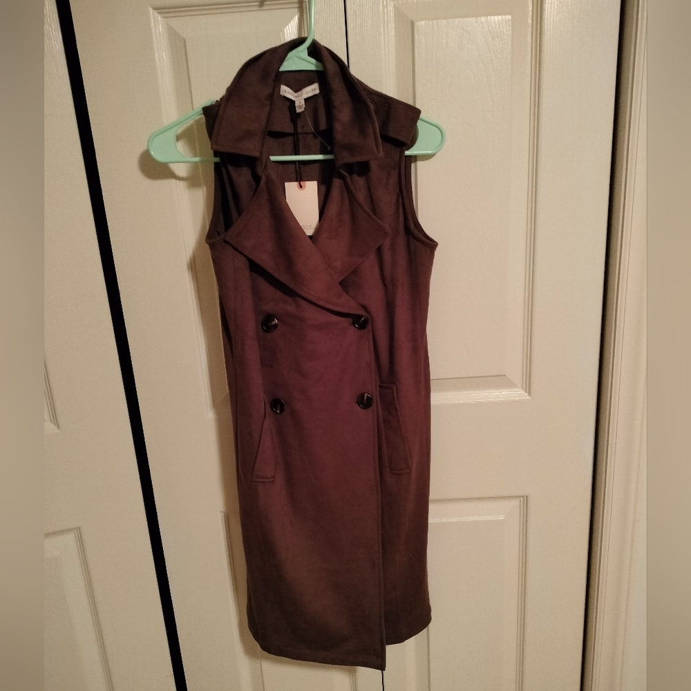Sincerely Jules Brown Blazer Style Dress - Small, NWT